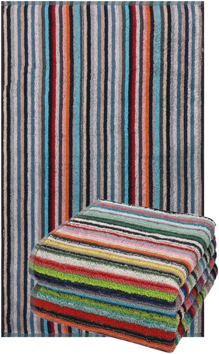 Set van 3 Keukendoeken van 100% Katoen - Multifunctionele theedoeken - Kleurige Strepen 50 x 90 cm