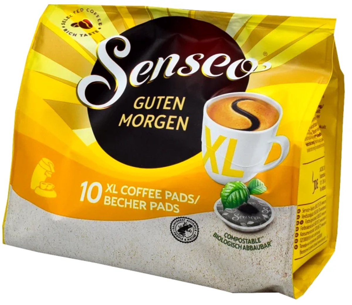 Senseo GUTEN MORGEN, Koffiepad, 10 kopjes, UTZ, 10 stuk(s), Zak