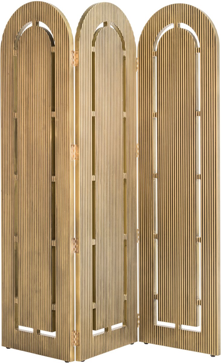 Richmond kamerscherm brushed gold finish - H 182 x B 150 - roomdivider