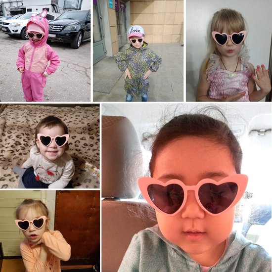 Gepolariseerde Zonnebril voor Meisjes - Hartvormige Zonnebril voor Kinderen van 3 tot 9 Jaar — afbeelding 2