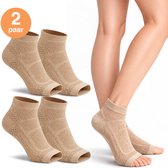 Chaussettes de compression Alyze - 2 paires - Pointures 41 à 46 - Pour femmes et hommes - Neuropathie - Bas - Chaussettes de soutien médical - Diabète - Lit - Sommeil - Sport - Chaussettes - Circulation sanguine et course à pied