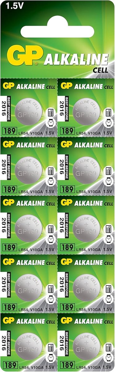 Button Cell Alkaline 189 1.5V - 10 Stuks