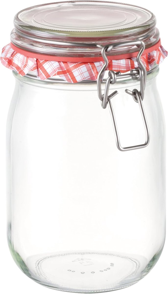 Weckpot 1000 ml - Glas Conserveerpot voor Voedselbewaring