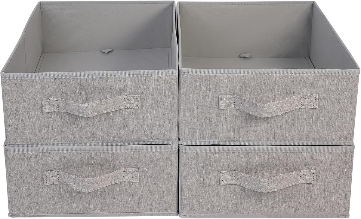 Opbergdozen voor Kledingkast - 4-Pack Opvouwbare Organizers (39 x 29 x 14 cm)