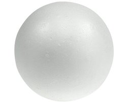 Piepschuimbal Ø20cm wit 2 st