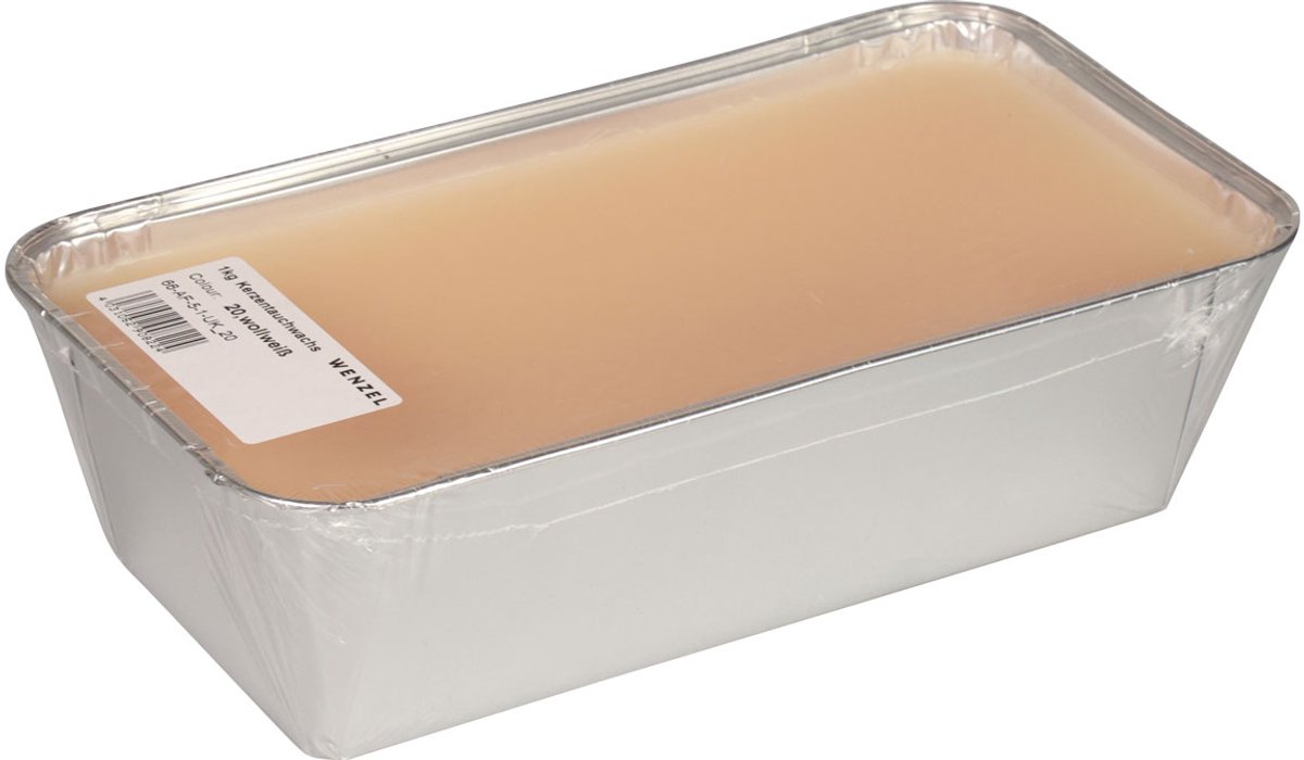 Kaars dompelwas dompelwas vachtwas was perzik 1kg