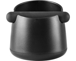 Koffiedikbak - Knockbox - Koffiemolenaccessoire - met afneembare opvangbak - Zwart - ABS