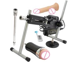 Lifero Sex machine - Stotende Dildo - Mannen en vrouwen - Sex speeltjes - Inclusief Dildo’s, Pussy & Verlengstukken - Verstelbaar