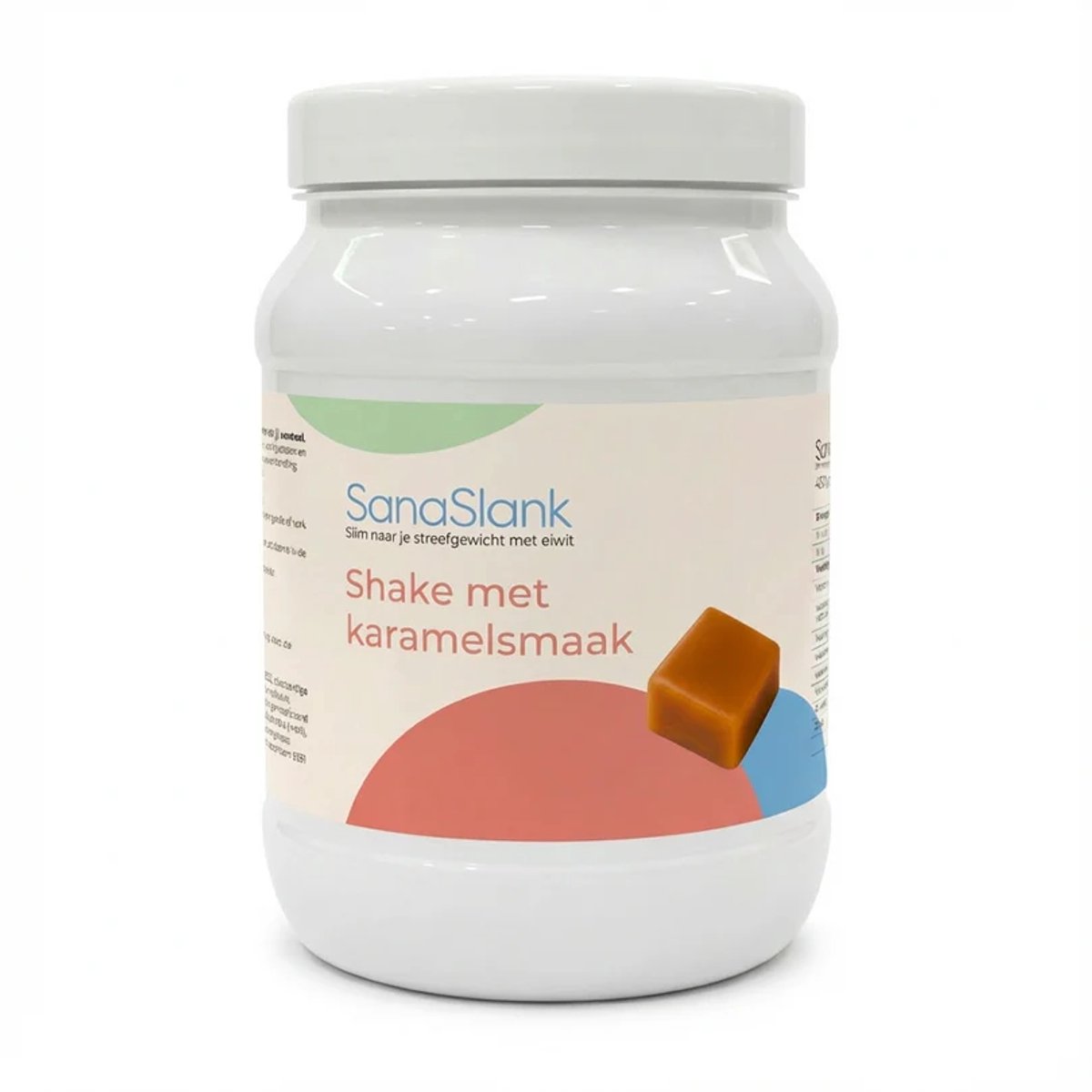 SanaSlank Shake Karamel 450g - Eiwitdieet - High Protein - Afvallen - Ultra Low Carb - Glutenvrij