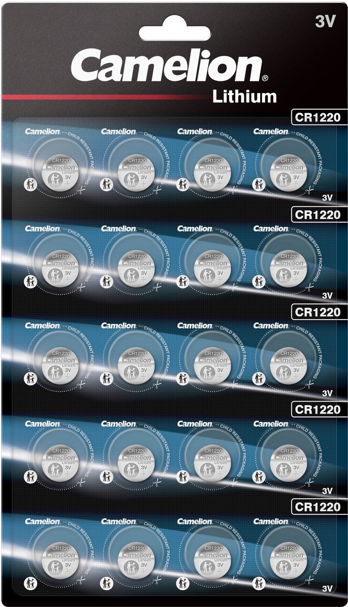 Camelion Lithium CR1220 3V blister 20