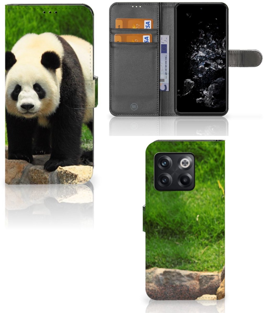 OnePlus 10T Telefoonhoesje met Pasjes Panda