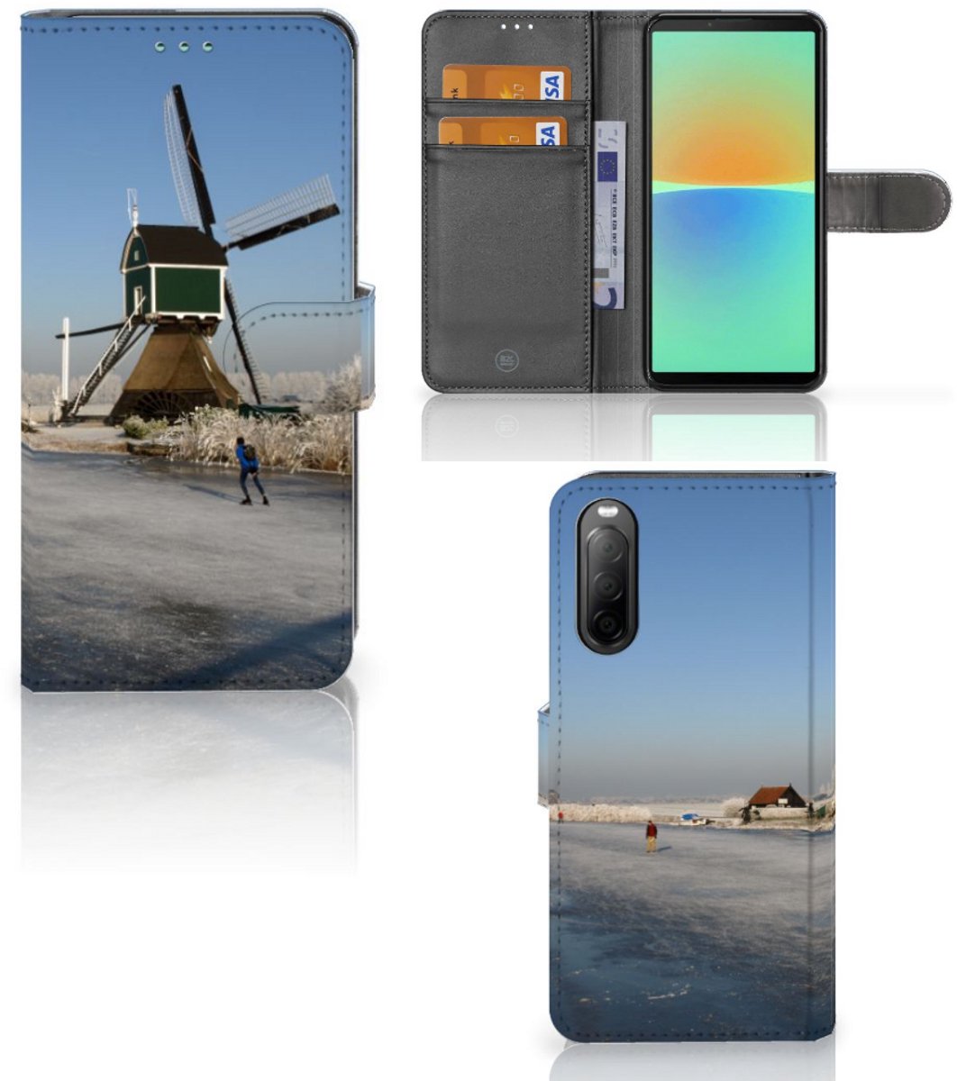 Sony Xperia 10 IV Flip Cover Schaatsers