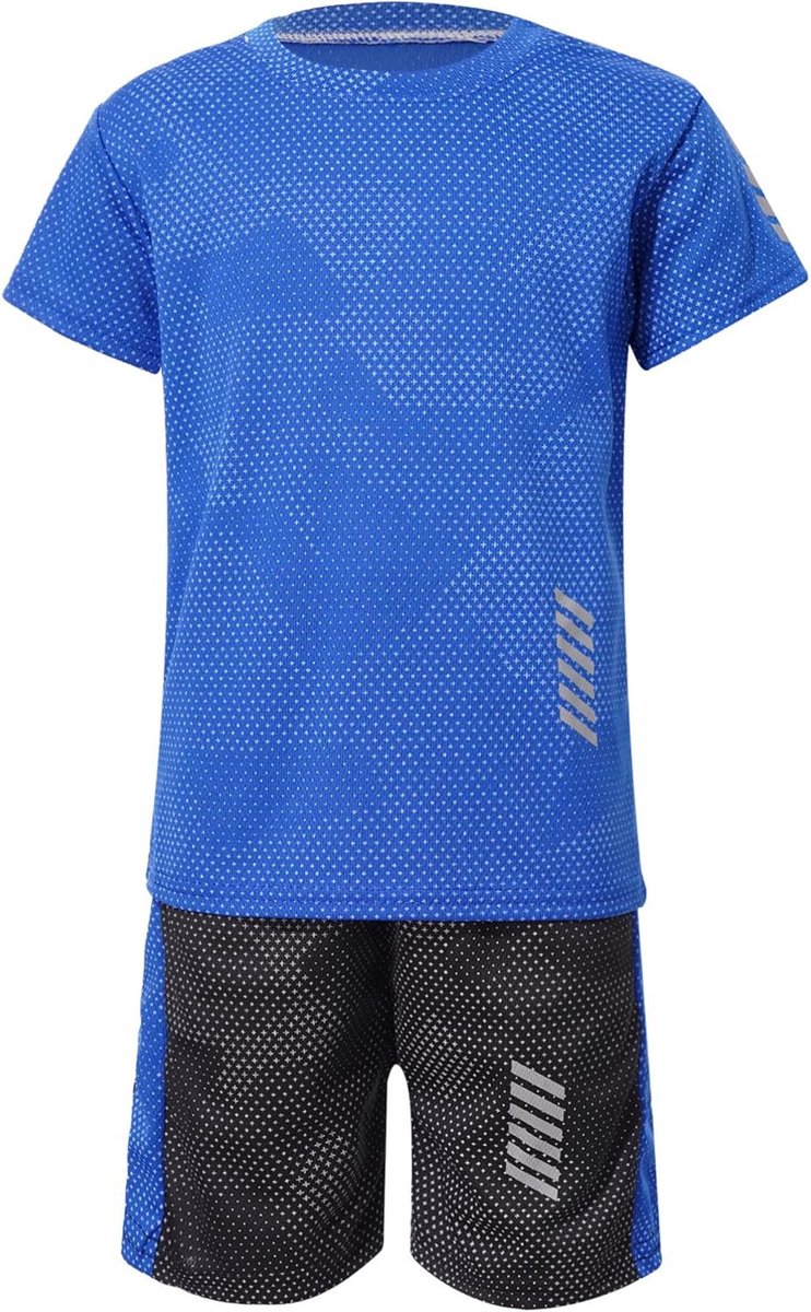Ademend sportpak set voor kinderen - T-shirt met korte shorts voor trainingen en sporten