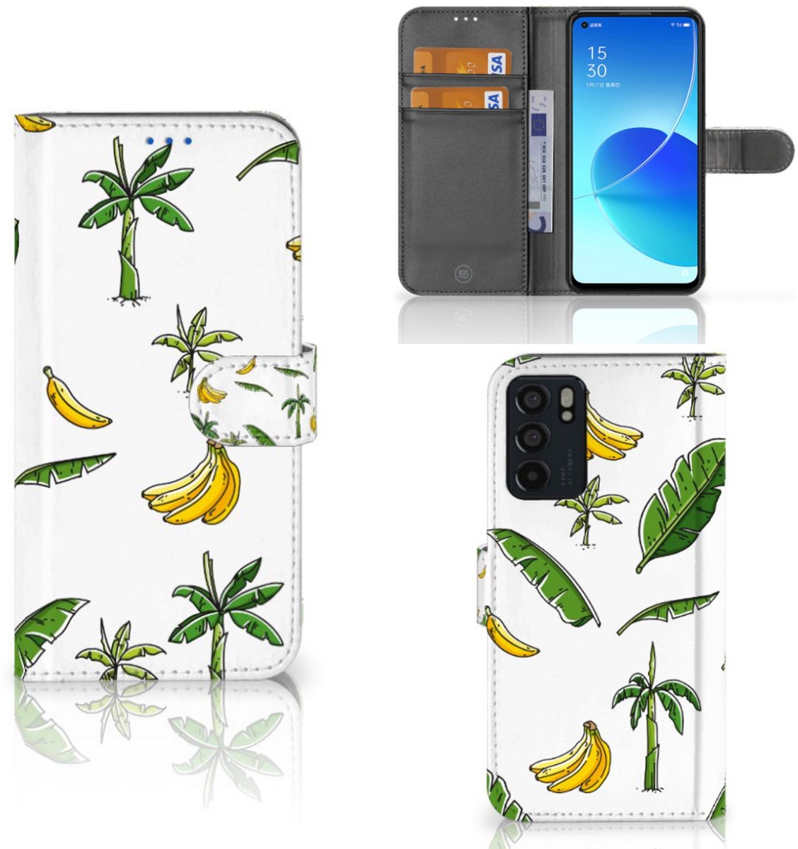 OPPO Reno6 5G Hoesje Banana Tree