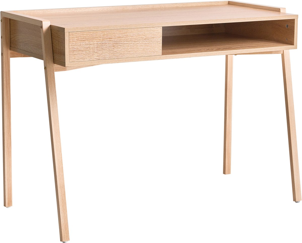 Beliani KOFOTEN - Bureau - Lichtbruin - 107 x 48 cm - Vezelplaat