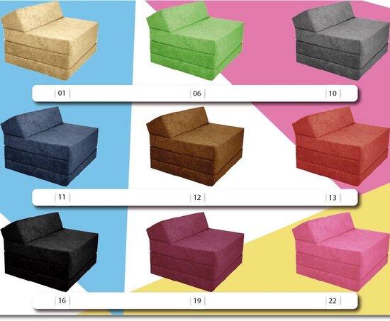 Slaapstoel - Uitklapbaar matras - Gasten Opvangen - Drievoudig Opvouwbaar - 200 x 70 cm - Grijs — afbeelding 4