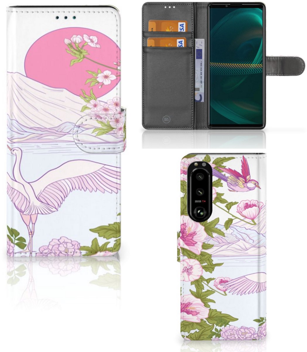 Sony Xperia 5III Telefoonhoesje met Pasjes Bird Standing