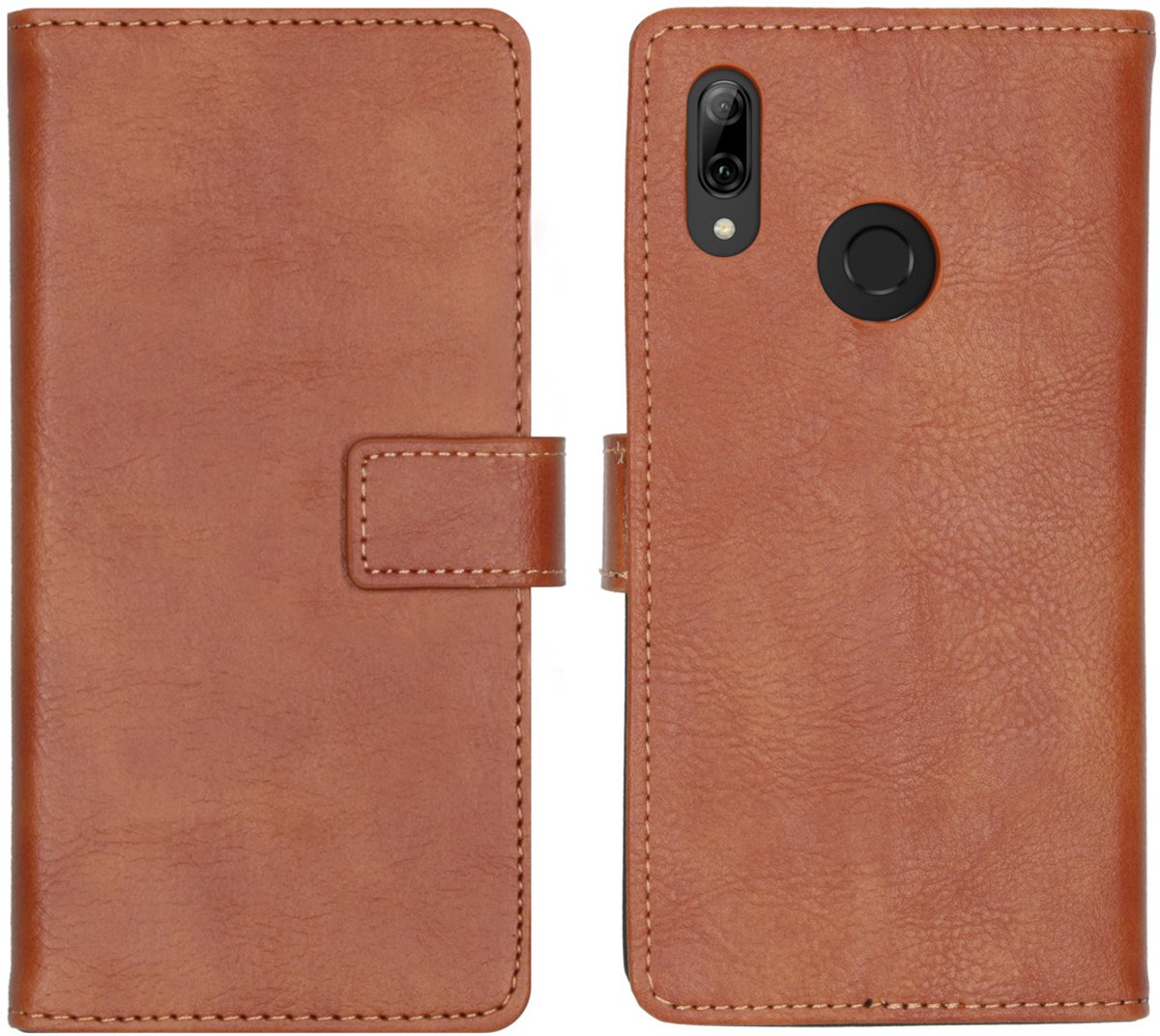 imoshion Hoesje - Geschikt voor Huawei P Smart (2019) - Luxe Bookcase - Bruin