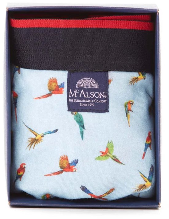 McAlson Boxer Ajusté Parrots Blue XL