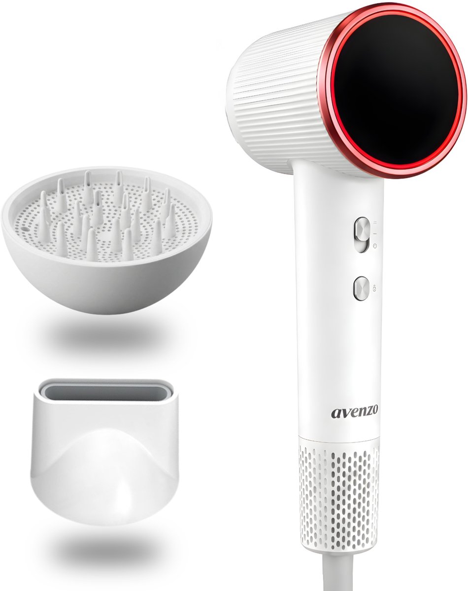Avenzo Föhn met Diffuser - Ionische Haardroger - 1600 Watt - - Avenzo - €49,95