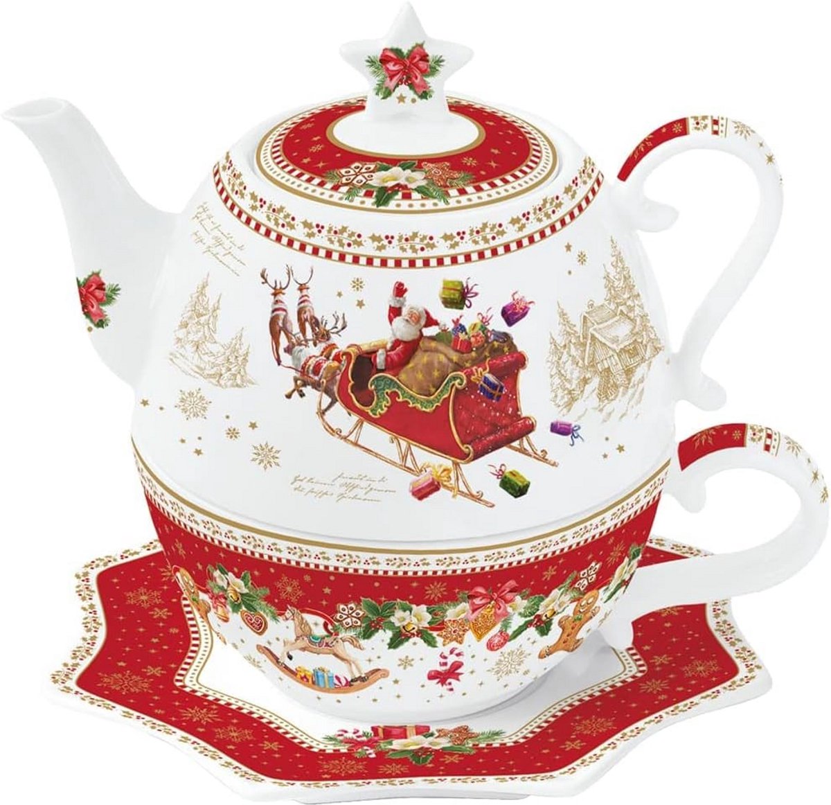 Porseleinen Mok en Theepot Set 35 cl en 45 cl