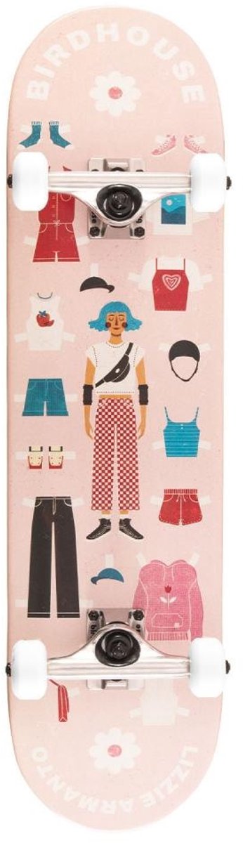 Birdhouse Skateboard Stage 1 Armanto Paper Dolls 8.0 Roze