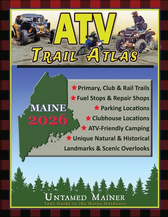 2026 Maine ATV Trail Map Atlas - cover