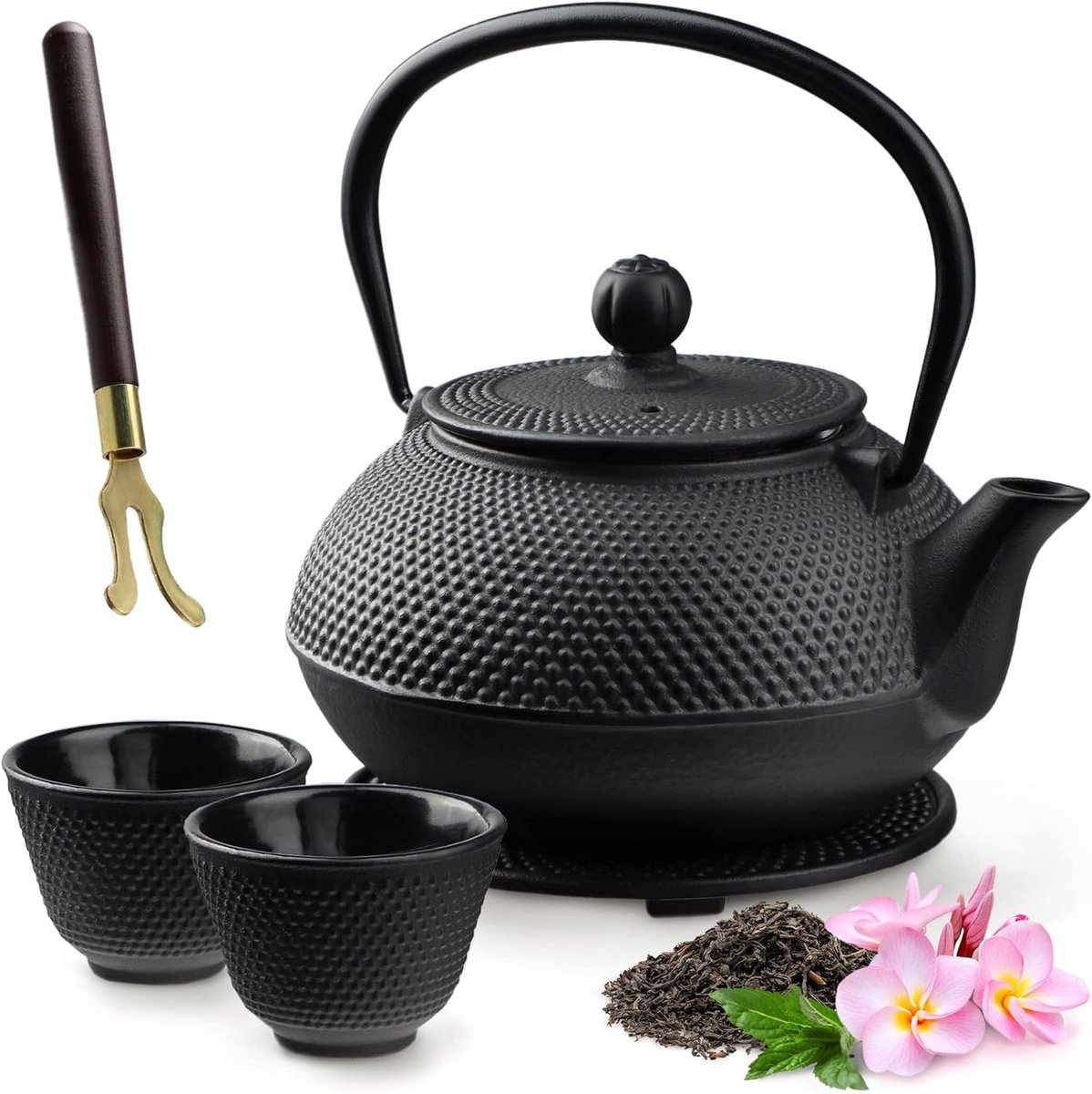Gietijzeren Japanse Theepot 850 ml met Netfilter en Handgreep