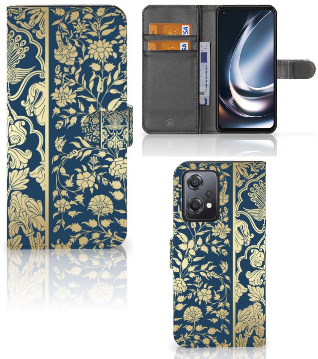 Boekhoesje voor OnePlus Nord CE 2 Lite Hoesje Beige Flowers