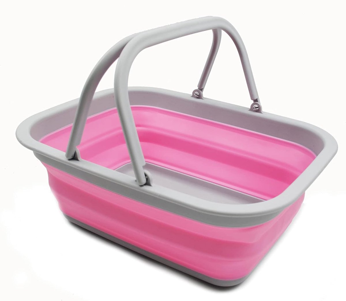 Opvouwbare kuip met handvat - 9,2L draagbare picknickmand en boodschappentas