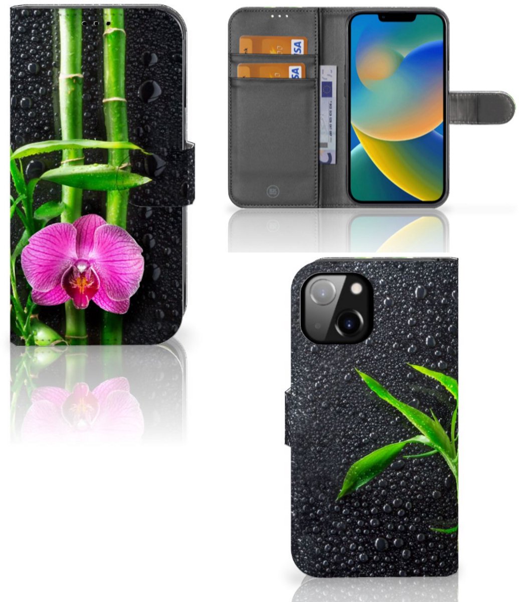 Apple iPhone 14 Hoesje Orchidee