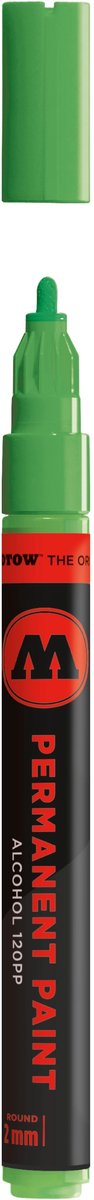 Molotow 120PP Marker Cream Green 2mm - Permanent, Sneldrogend