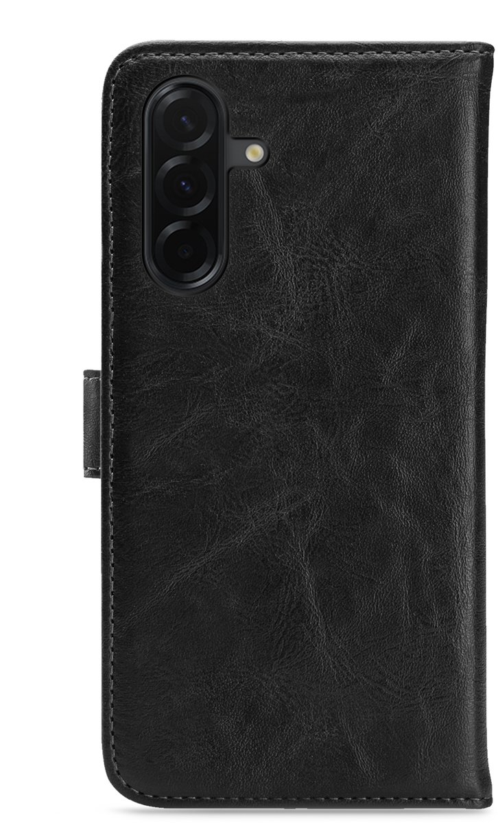 My Style Telefoonhoesje geschikt voor Samsung Galaxy A37 Hoesje | My Style Flex Wallet Bookcase Portemonnee | Pasjeshouder voor 3 Pasjes | Telefoonhoesje voor Pinpas / OV Kaart / Rijbewijs - Zwart