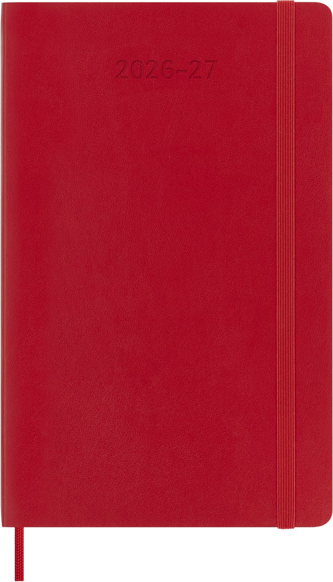 Moleskine 18 Maanden Agenda - 2026/27 - Wekelijks - Large - Zachte Kaft - Rood