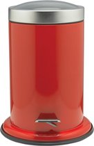 Sealskin Acero - Poubelle à pédale 3 litres autoportante - Rouge