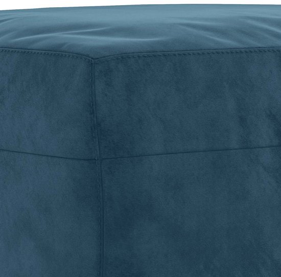 vidaXL - 3 pièces - Ensemble de salon - avec - coussins - velours - bleu