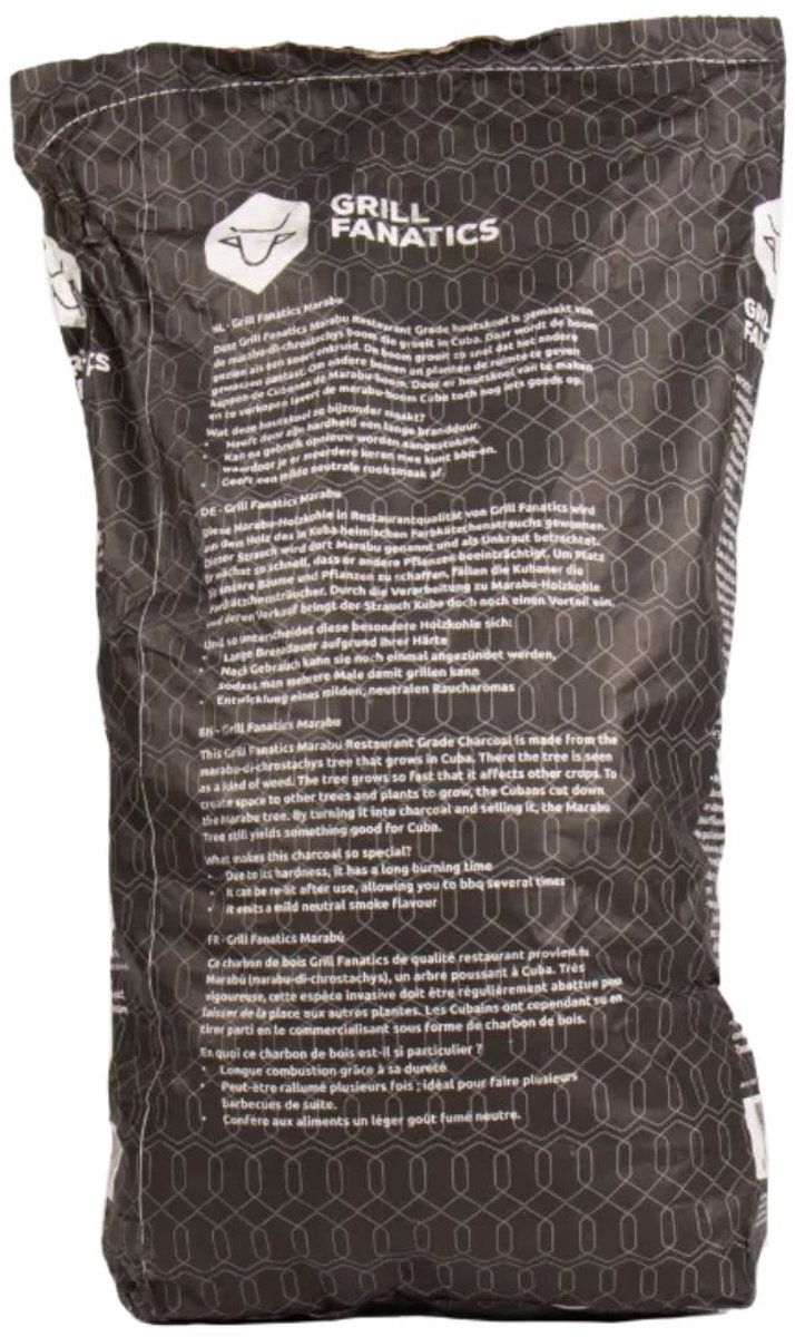 Grill Fanatics Houtskool / Charcoal Marabu - 10 KG - Restaurant kwaliteit van Grill Fanatics — afbeelding 5