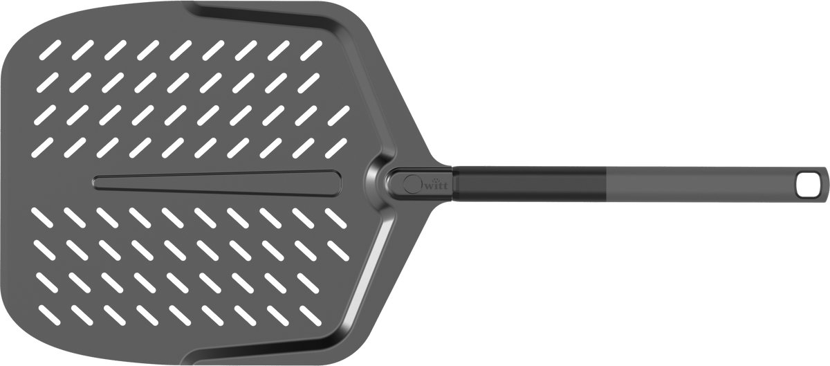 Witt Soft Grip pelle à pizza perforée - 14 inch - Noir