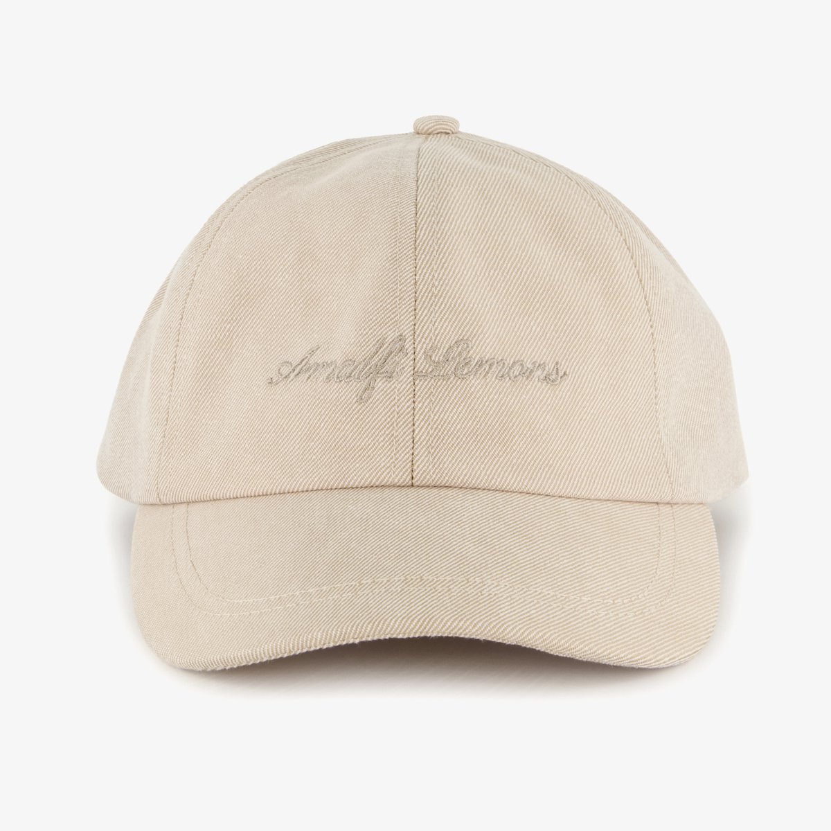 Dames pet met tekstopdruk beige