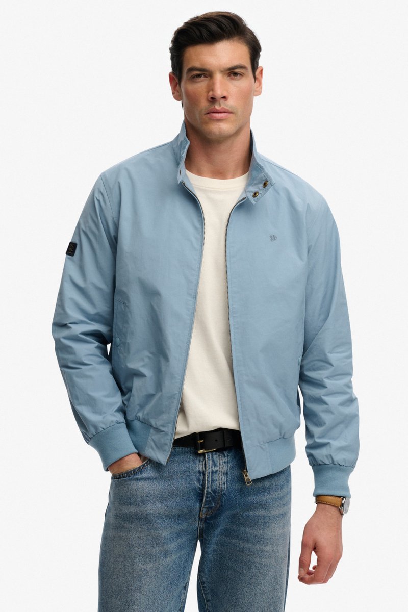 Superdry Jas Classic Harrington Jacket M5012343a P74 China Mannen Blauw