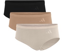 Adidas Sportswear 3PK HIPSTER - Sport Active Seamless - Packaged Panties – Damen Onderbroek - zwart, beige, lichtroze