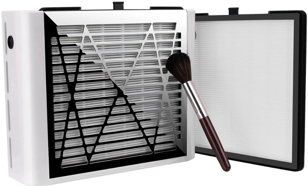 Core® Nagel Afzuiger - Stofafzuiger Nagels Met 2 instelbare Snelheden - Stofafzuiging - Wit - 28cm x 18cm x 8cm