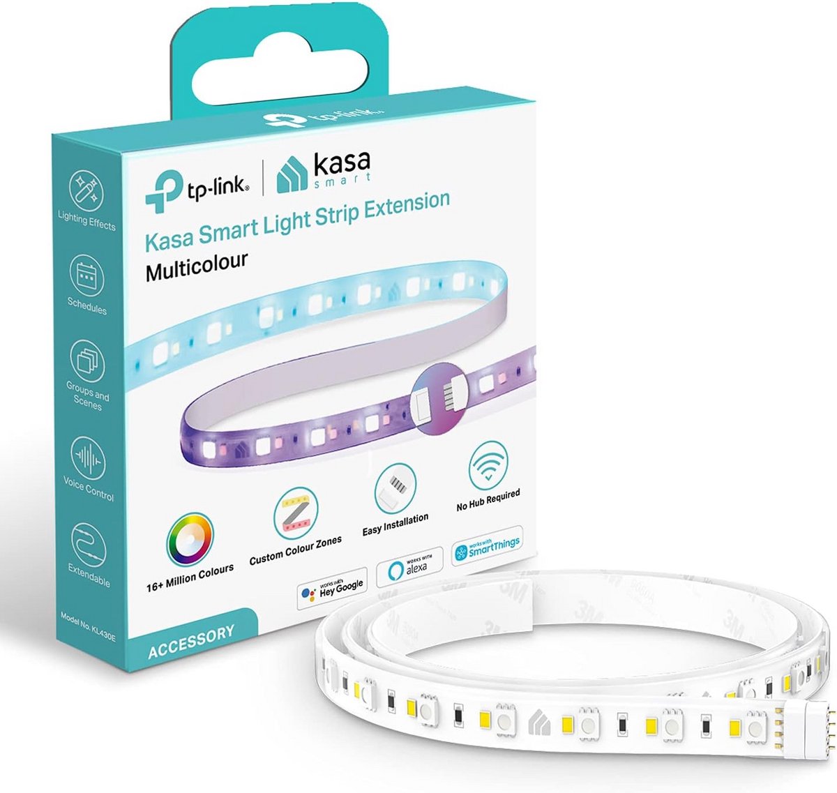 Slimme RGBIC LED Strip Verlichting met App en Spraakbediening