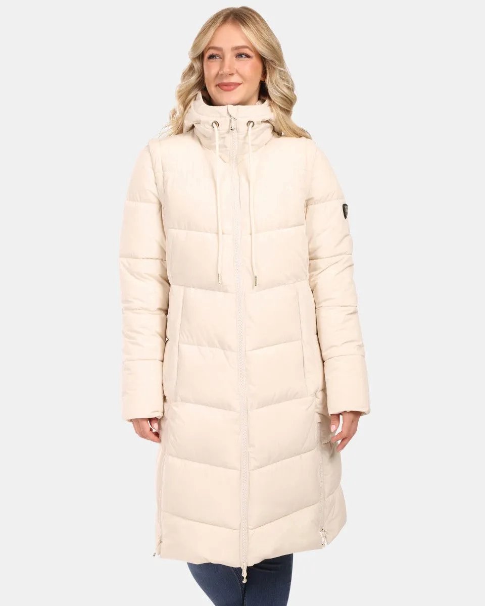Geïsoleerde damesjas Kilpi Sali-w Beige