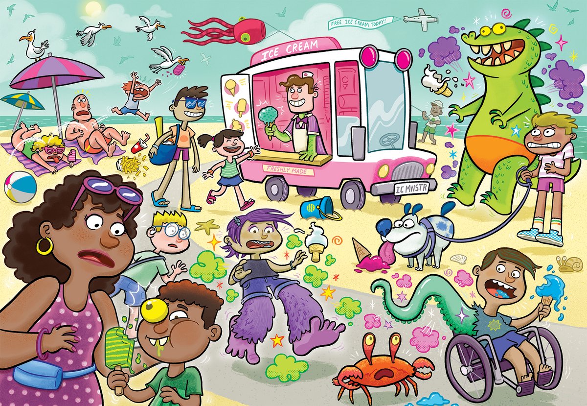 Wasgij Junior - IJskoude kreten! - 240 stukjes - Legpuzzel voor kinderen — afbeelding 2