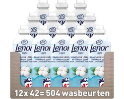 Lenor Light Katoen Wasverzachter - 12 x 42 Wasbeurten