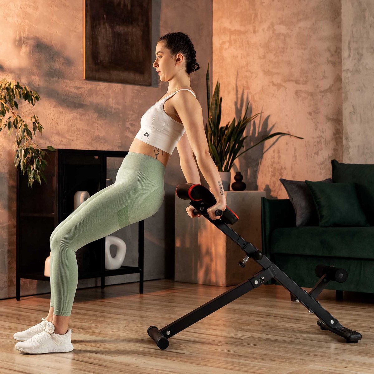 Hop-Sport HS-1016 – Buik- en rugtrainer – Verstelbaar – Inklapbaar – 45° trainingshoek — cadeau in Sport & Outdoor - foto 3