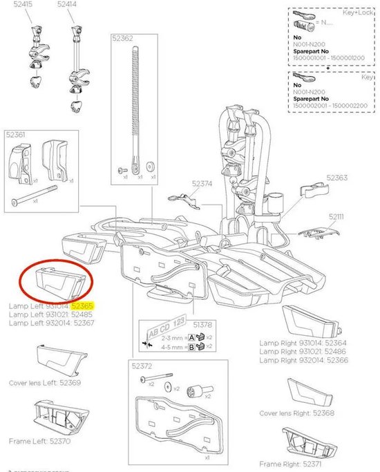 Thule achterlicht L Easyfold 931 - TDD52365 van Thule — afbeelding 2