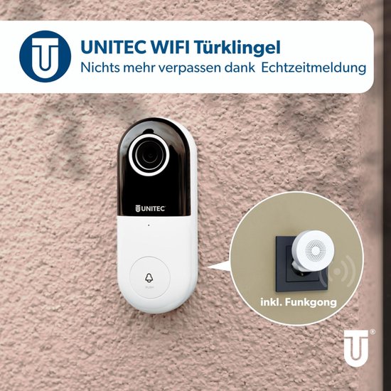 Unitec WLAN Video Deurintercom met Camera - Unitec - €44,90