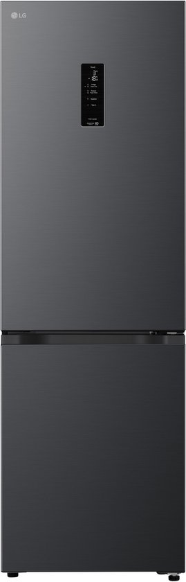 LG GBBSJ11DEP koel-vriescombinatie 333L zwart energieklasse D DoorCooling Zero Clearance MaxFit ThinQ wifi